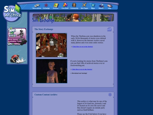 Exchange screenshot