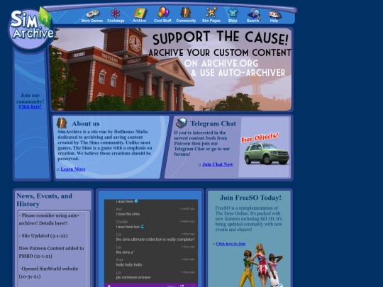 frontpage screenshot