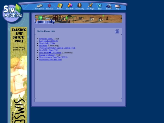 simsitefinder screenshot