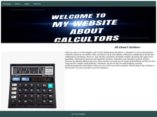 Homepage screenshot