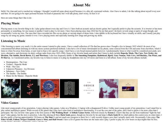 aboutme screenshot