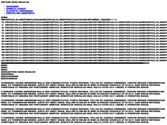 fonts/defconzero-4day-demo screenshot