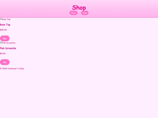products screenshot
