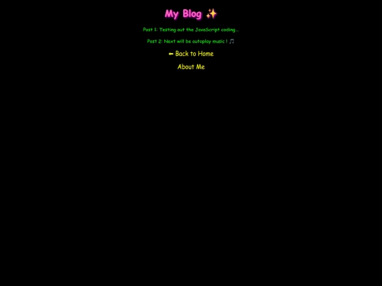 MyBlog screenshot