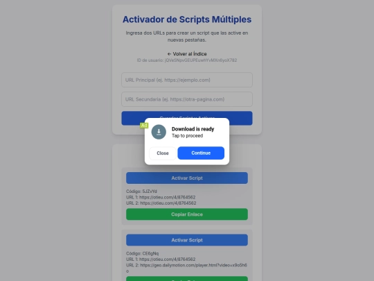 creadorurl screenshot