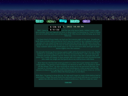 bloghome screenshot