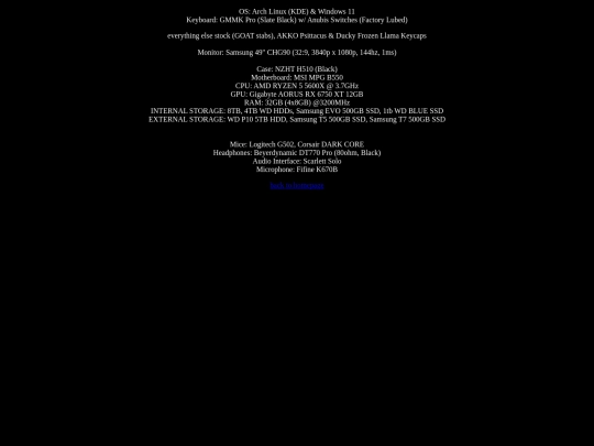 specs screenshot