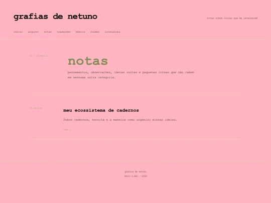 categorias/notas screenshot