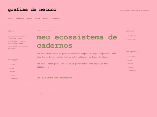 posts/cadernos screenshot
