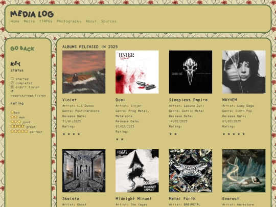 medialog/Albums2025 screenshot