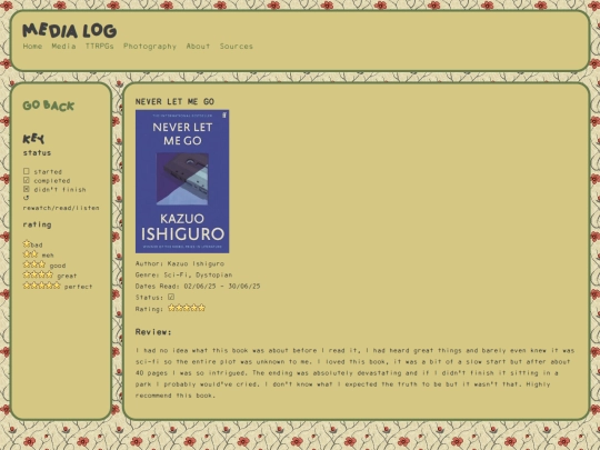 medialog/neverletmego screenshot
