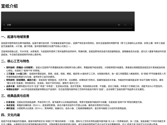 宣纸介绍 screenshot