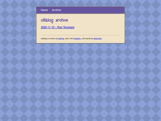 blog/archive screenshot