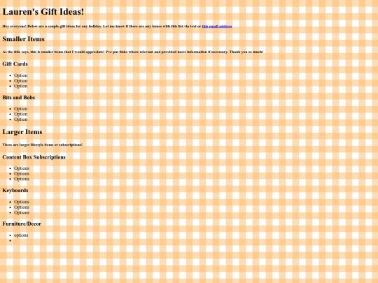 auxiliary/giftlist screenshot