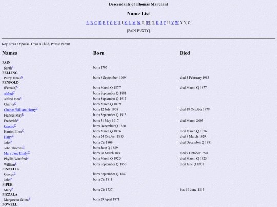 genealogy/marchant/names13 screenshot