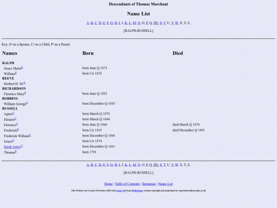 genealogy/marchant/names14 screenshot