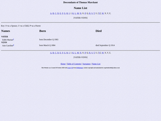 genealogy/marchant/names17 screenshot