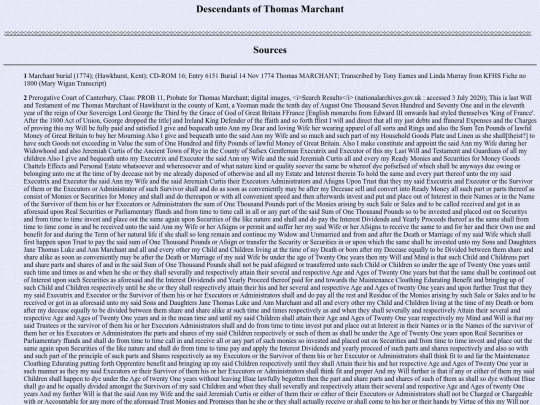 genealogy/marchant/sources screenshot