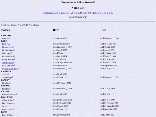 genealogy/wetherall/names17 screenshot