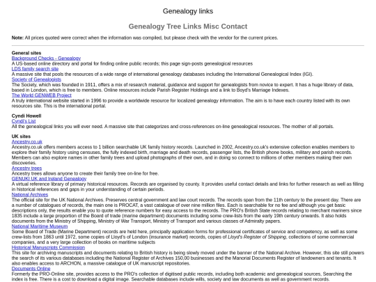 genelinks screenshot