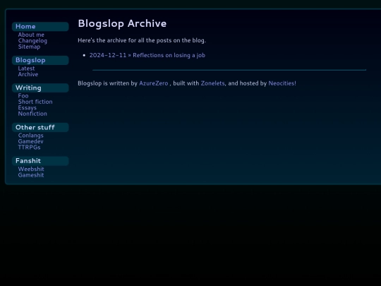 blog/archive screenshot