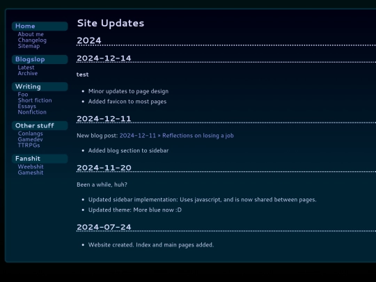 log screenshot