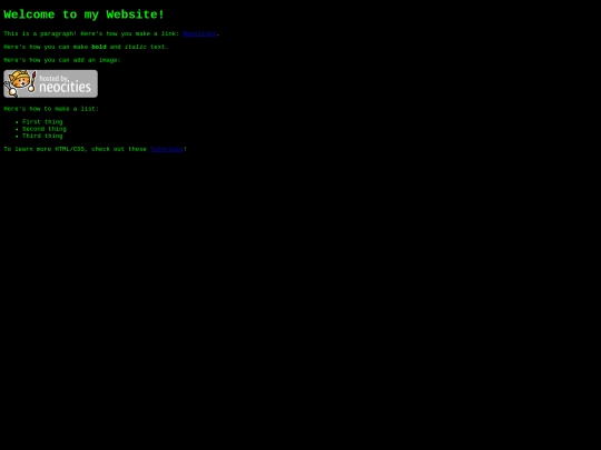 links screenshot