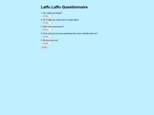 survey screenshot