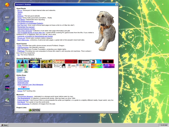 links screenshot