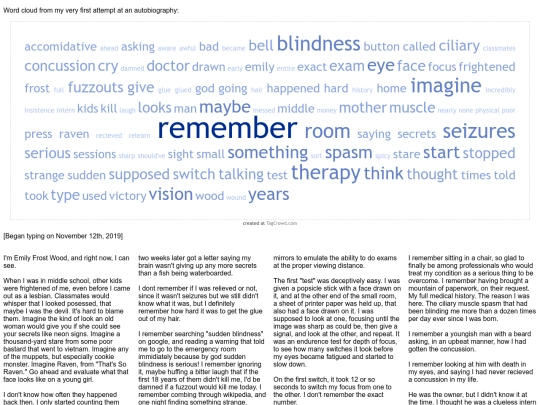 Autobio screenshot