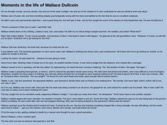 WallaceBackstory screenshot