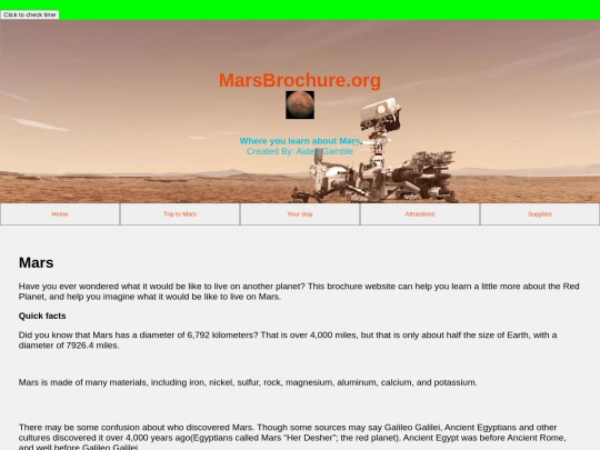 MarsBrochure screenshot