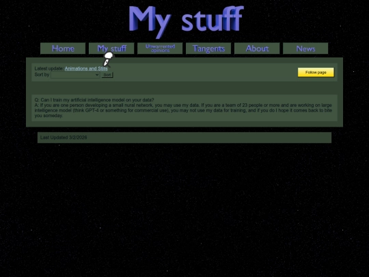 my-stuff screenshot