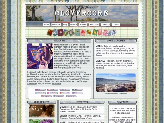 about-me screenshot