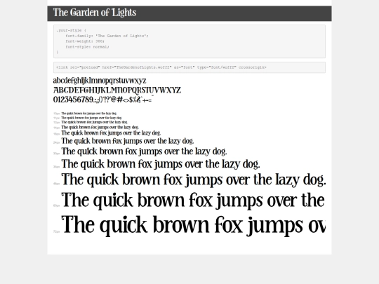curly-font/demo screenshot