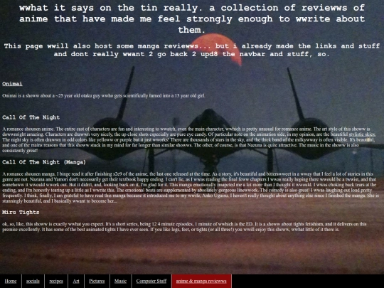 pages/anime-reviewws screenshot