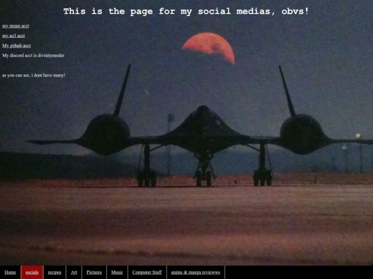 pages/socials screenshot
