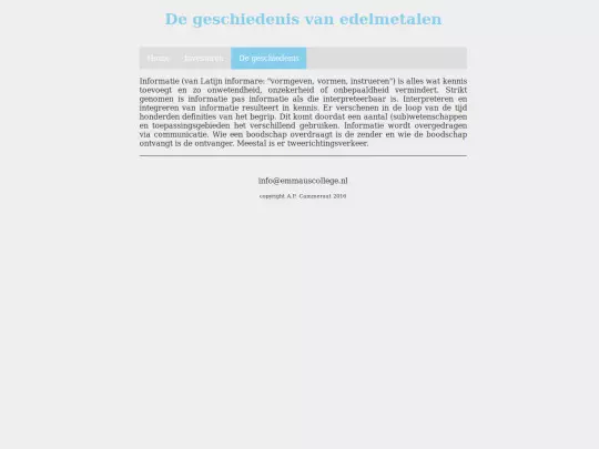 info screenshot