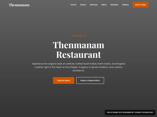 DEMO SITES/Thenmanam Restaurant  screenshot