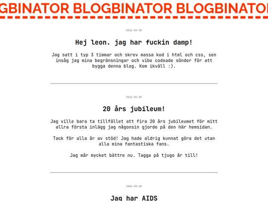 blog screenshot