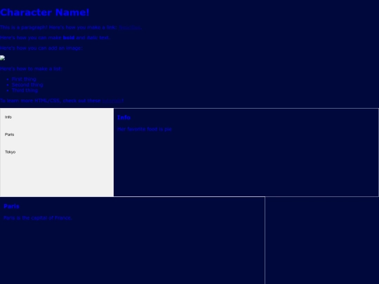 Char test/Test screenshot