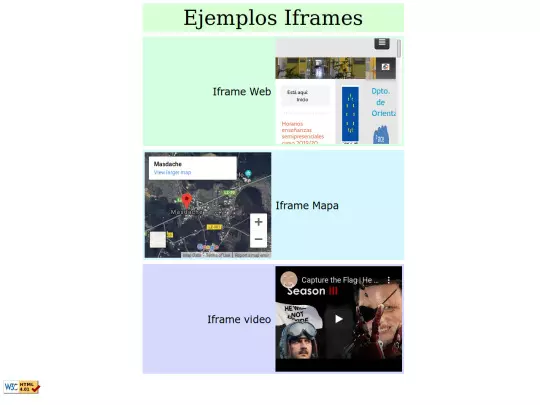 Mapa Canarias y IFrames/iframes screenshot