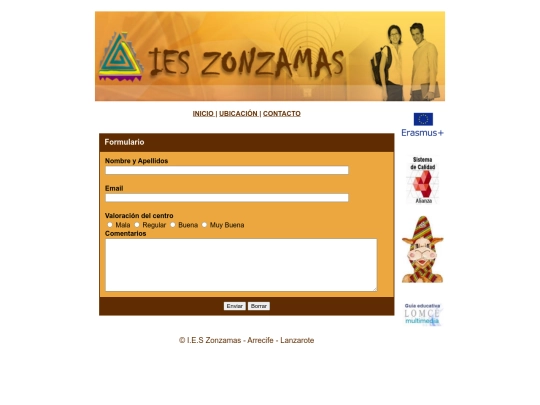 SitioWeb/contacto screenshot