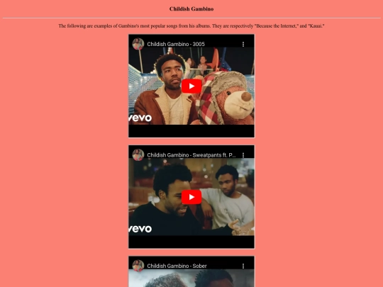 discography screenshot