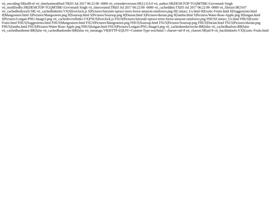 Exotic Fruits In Malaysia/_vti_cnf/Exotic-Html screenshot
