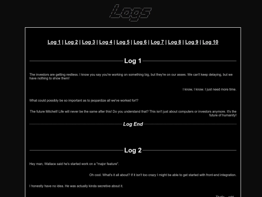 logs screenshot