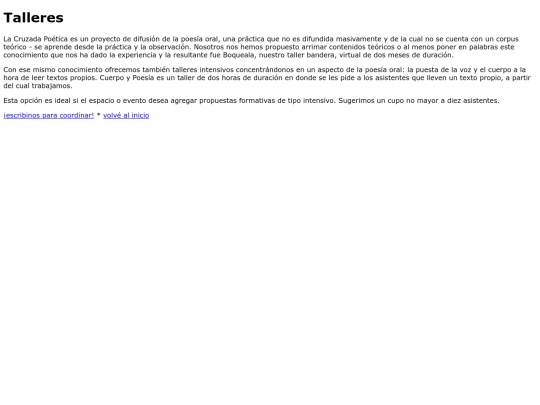 talleres screenshot