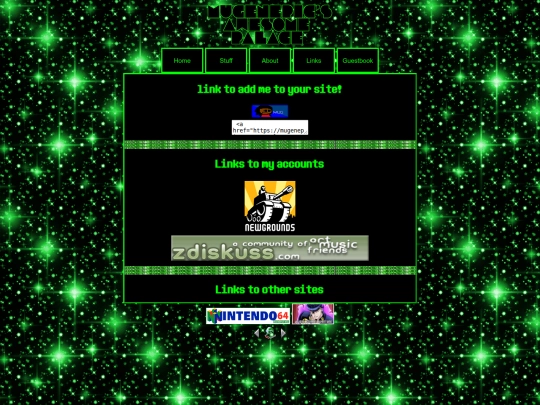 links screenshot