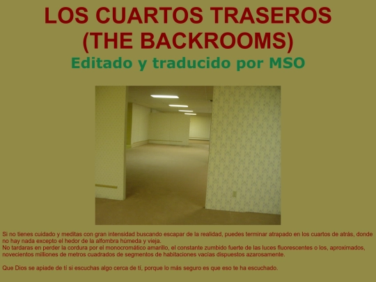 Backrooms screenshot