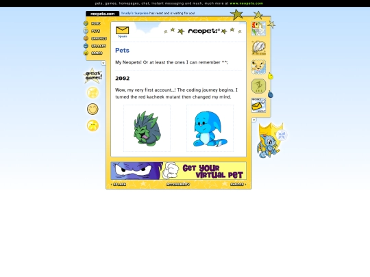shrines/neopets/pets screenshot